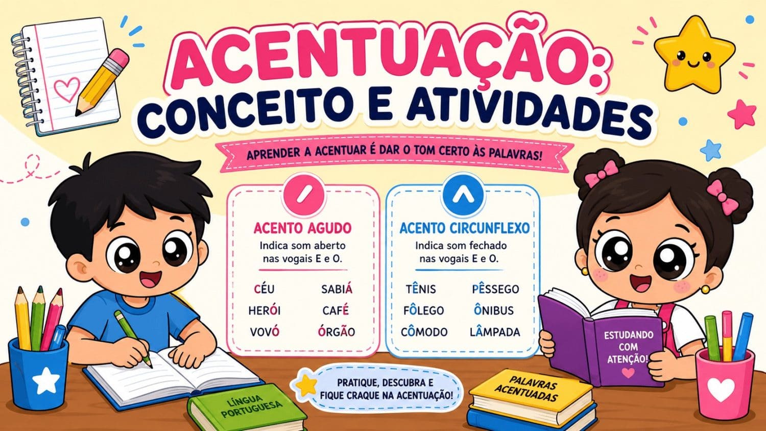 ACENTO AGUDO ( ´ ) E ACENTO CIRCUNFLEXO ( ^ ) Para 4° ano Grátis acento agudo e circunflexo