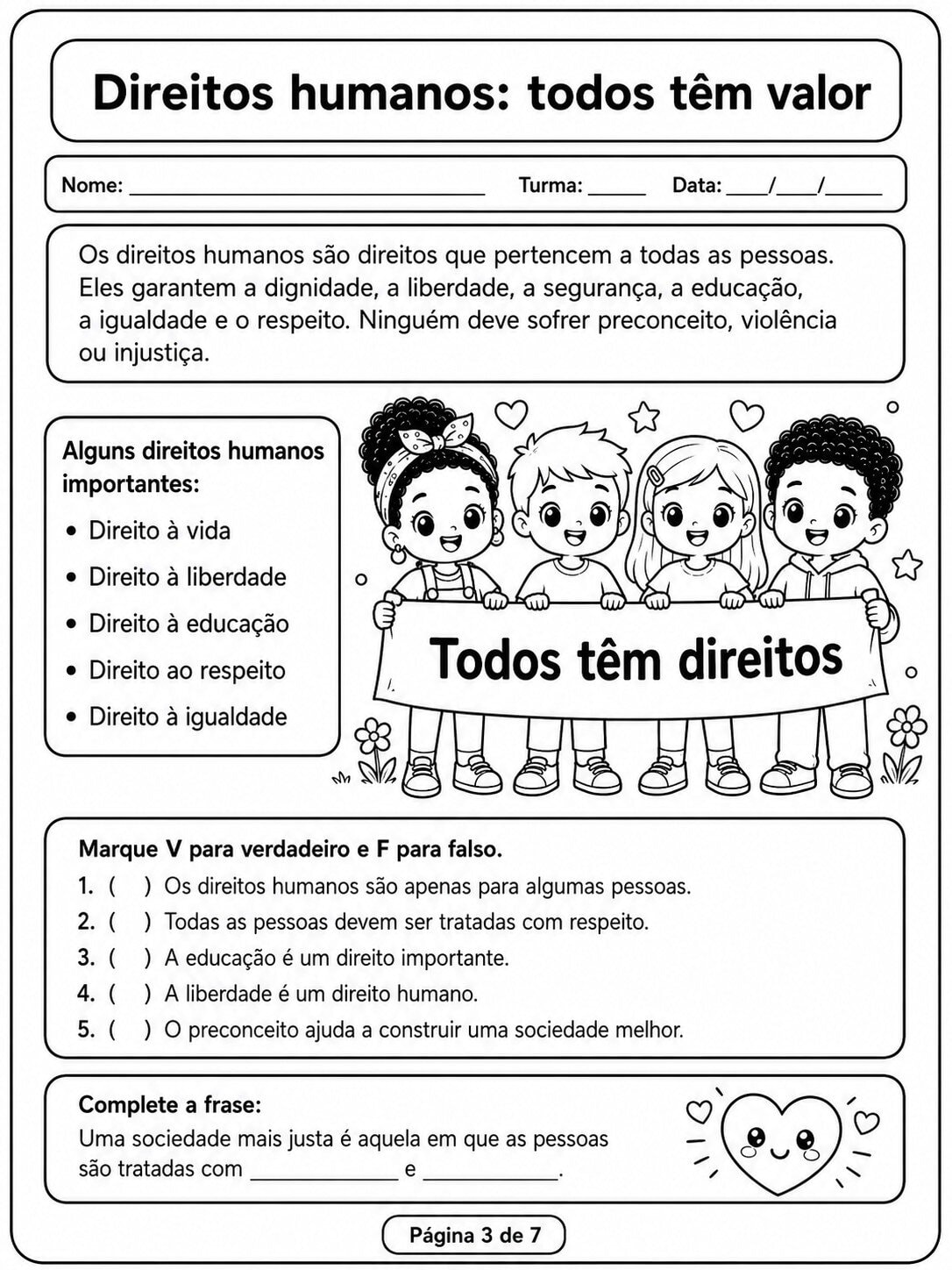 Atividade sobre Cidadania e Escravidão no Brasil para 5º ano Cidadania direitoshumanos e a luta contra a escravidao 3