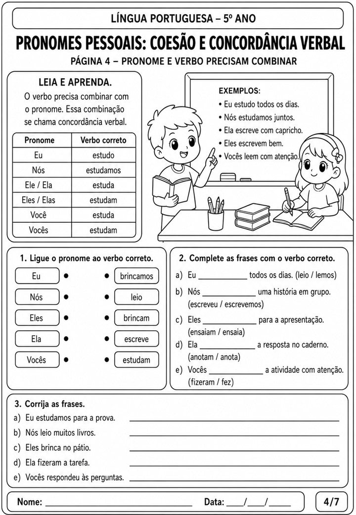 PRONOMES PESSOAIS 5° ANO 4
