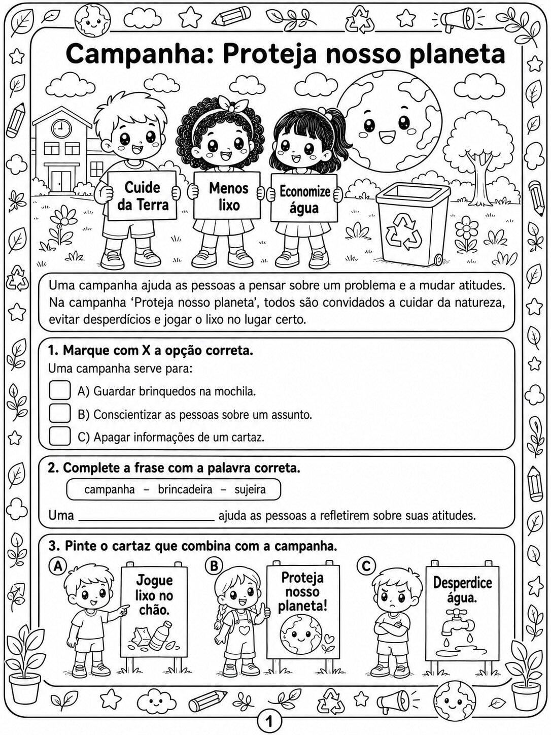 Proteja Nosso Planeta 3° ano 1