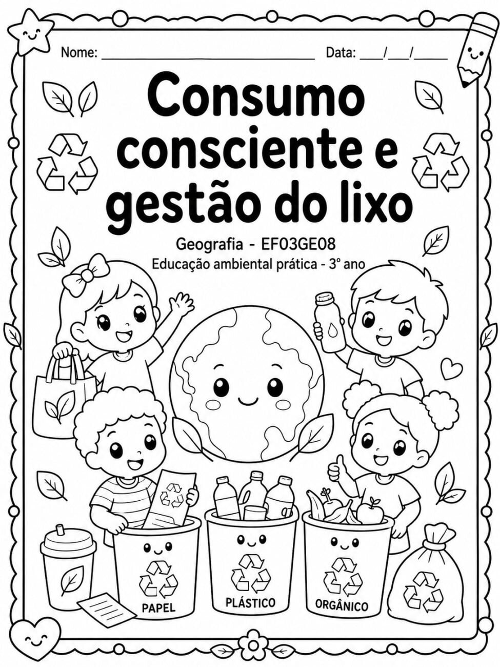 Atividades de Consumo Consciente e Lixo para 3º ano – Atividades de ...