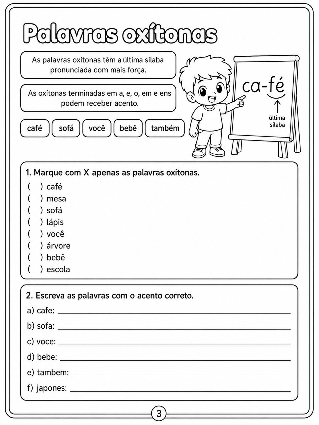 oxitonas e paroxitonas 3