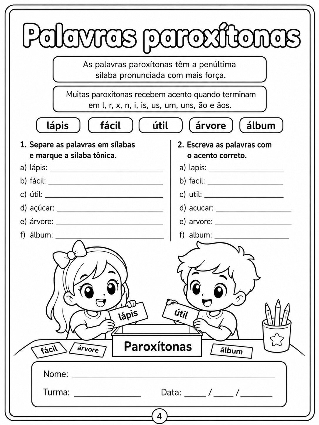 oxitonas e paroxitonas 4
