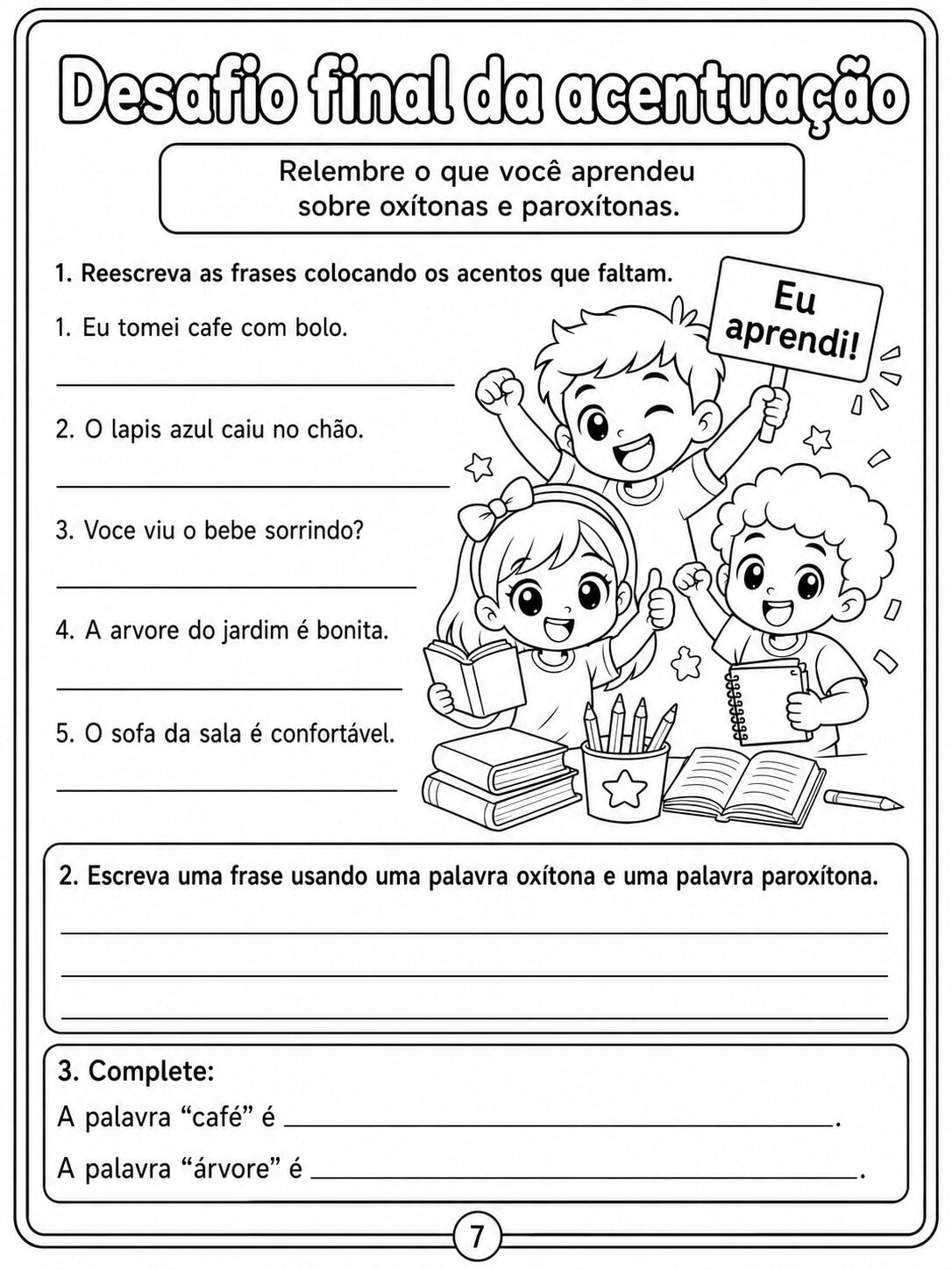 oxitonas e paroxitonas 7