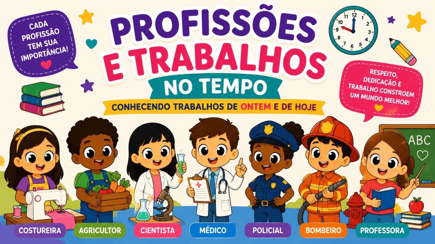 Atividades sobre Profissões para 2º ano profissoes s
