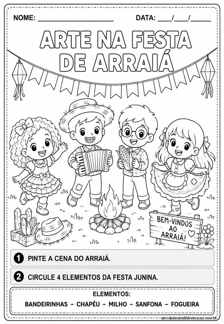 Arte na festa de Arraia 1
