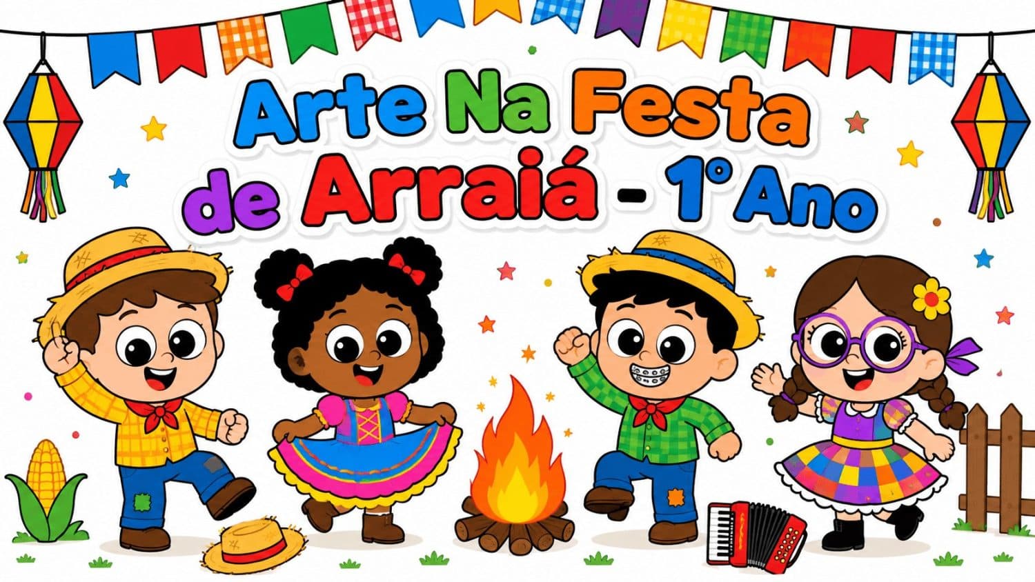Arte na festa de Arraia