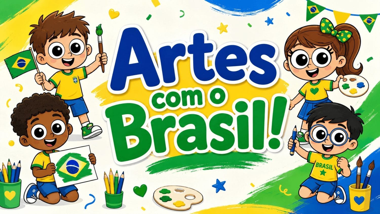 Atividade de Artes sobre o Brasil para 1º ano para imprimir Artes com o Brasil