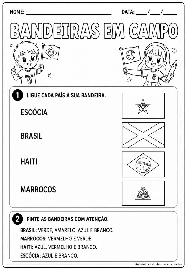BRASIL EM CAMPO Paises bandeiras e localizacao 3