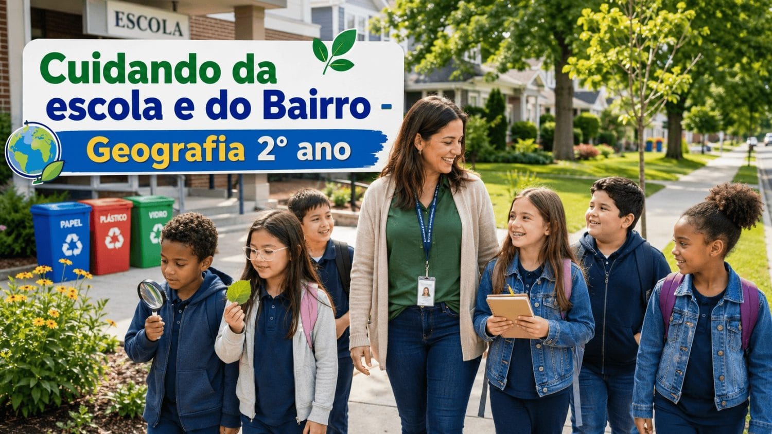 Geografia Cuidando da escola e do bairro capa