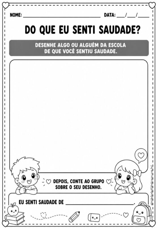 Atividade Retorno as Aulas Ed Infantil 6