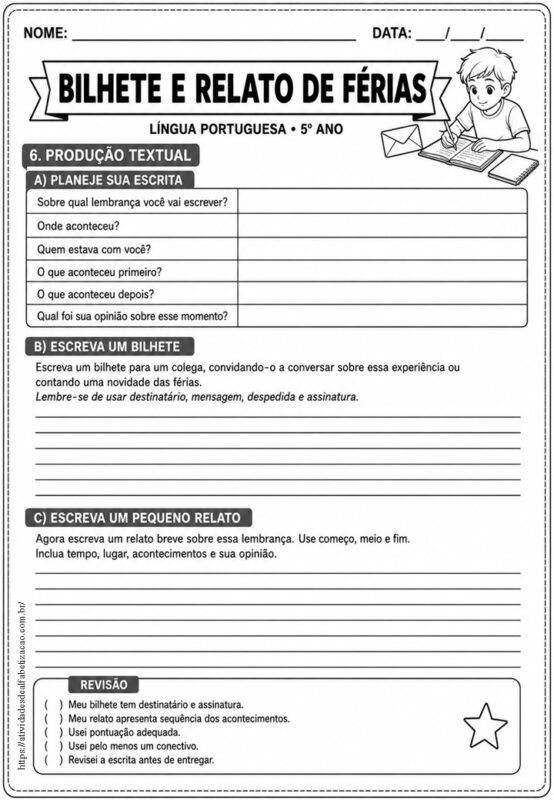Bilhete e relato 6