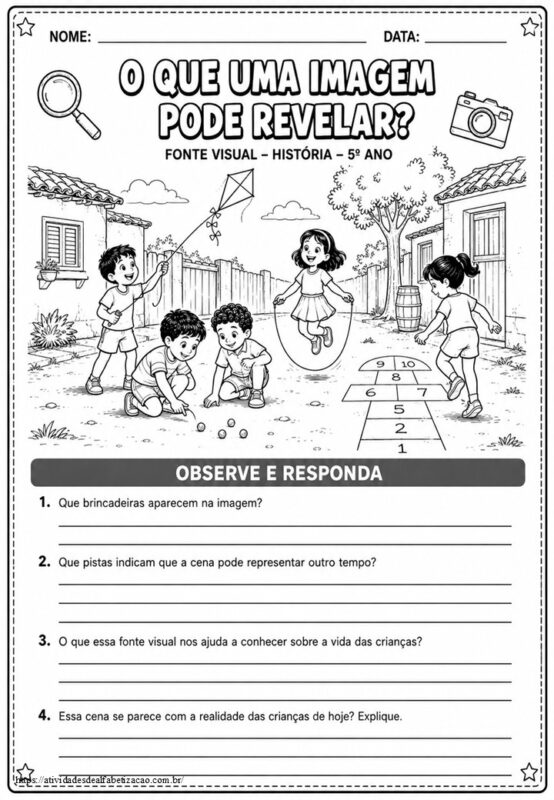 Brincadeiras de ontem e de hoje 5° ano 2