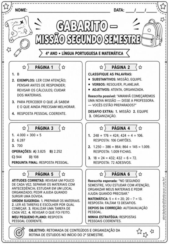 Volta as aulas 4° ano 7