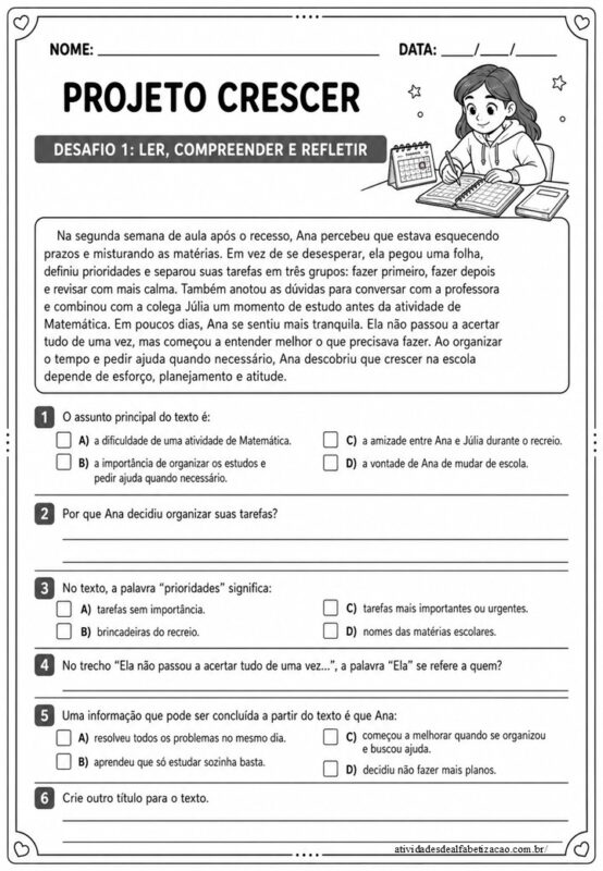 Volta as aulas 5° ano 2