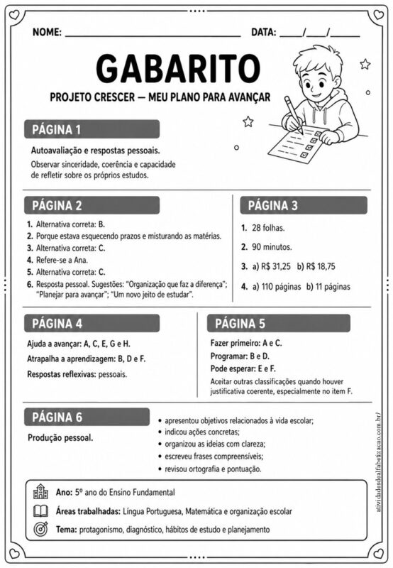 Volta as aulas 5° ano 7