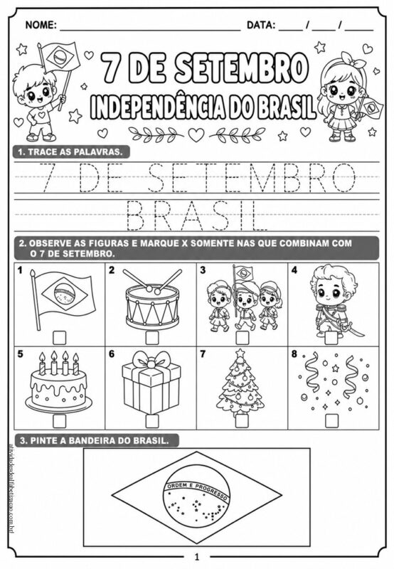 Atividade 7 de setembro 1° ano 1