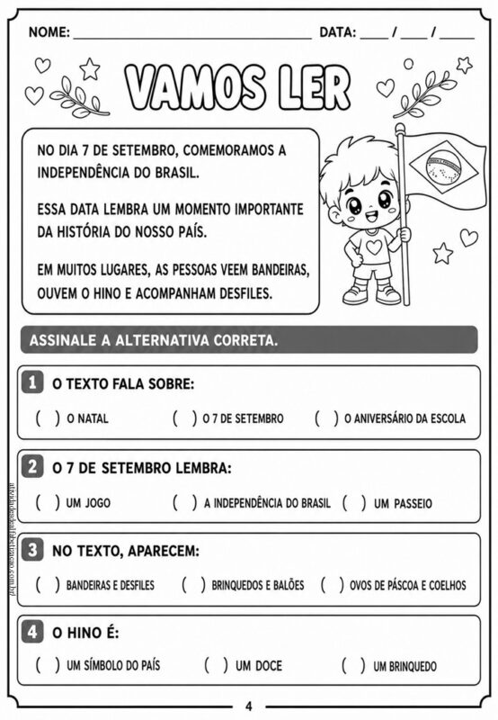 Atividade 7 de setembro 1° ano 4