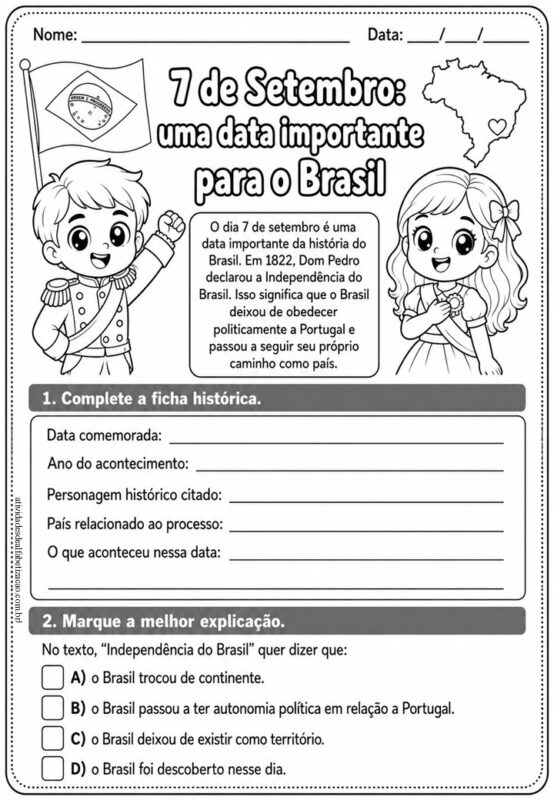 Atividade 7 de setembro 3° ano 1