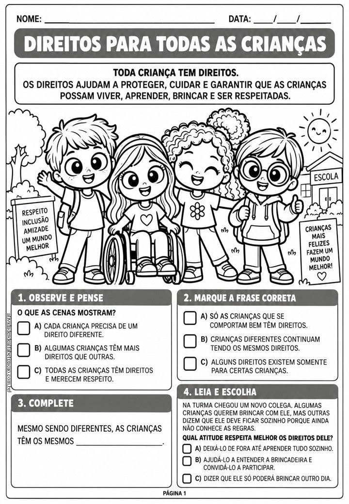 Direito Para todas as Criancas 2° Ano 1