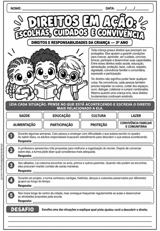 Direito Para todas as Criancas 3° Ano 1