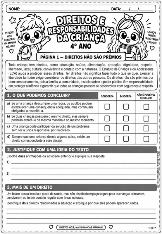Direito Para todas as Criancas 4° Ano 1