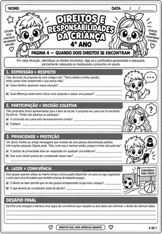 Direito Para todas as Criancas 4° Ano 4