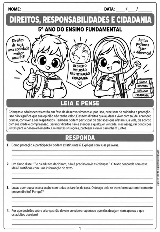Direito Para todas as Criancas 5° Ano 1