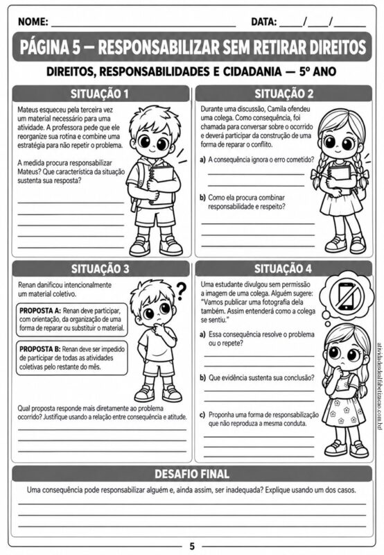 Direito Para todas as Criancas 5° Ano 5